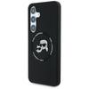 Etui Karl Lagerfeld Silicone Double      Heads And Circle Magsafe Do Samsung Galaxy S25+ Czarny
