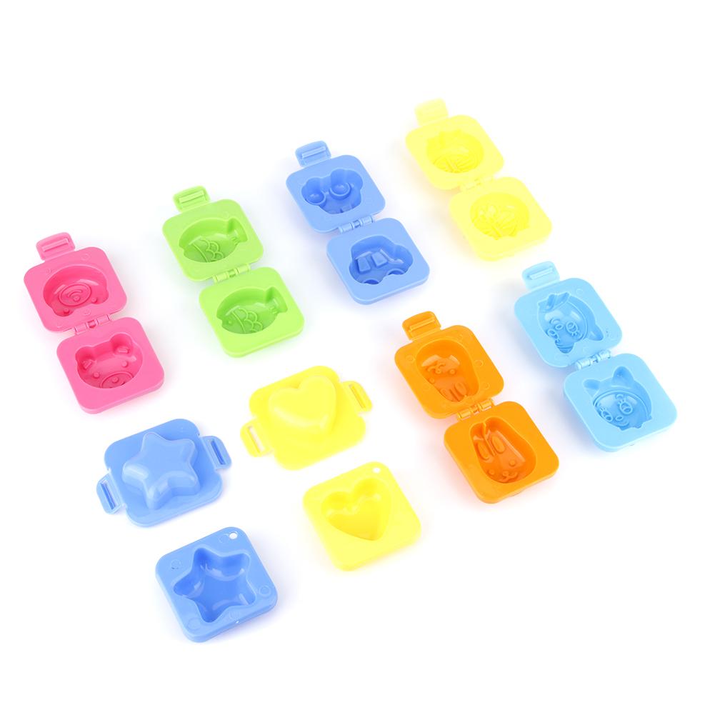 8Pcs/Set Household DIY Cartoon Shape Rice Ball Mold Onigiri Mold Kitchen Utensils