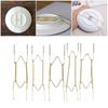 Wall Display Dish Home Decor Plate Dish Hanger Securing Clip Dish Spring Holder Decoration Crafts