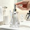 Диспенсер для мыла Ручной дозатор для мыла для посуды Бутылка Дизайн белого медведя Праздничный диспенсер для мыла для рук Украшение кухонной столешницы