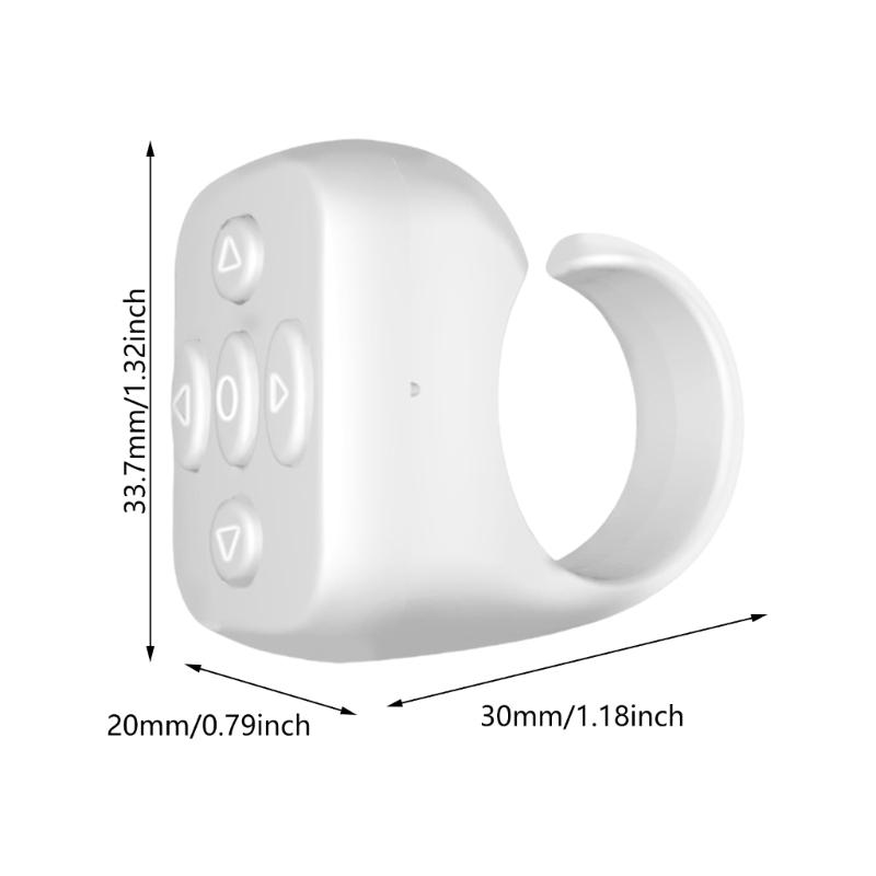 Scrolling Rings Bluetooth-Compatible Remotes Control for Video Scrolling Electronic Book Page Turning Long Battery Life