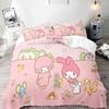 My Melody Серия Sanrio Комплект постельного белья Comforte Luxus 3 предмета 1 пододеяльник Изысканный подарок на день рождения 100% Полиэстер Домашний декор