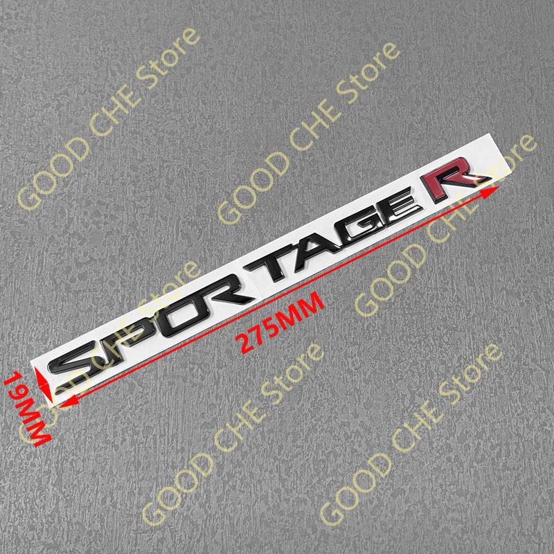 1pcs 3D ABS SPORTAGE Logo Stickers for Car Rear Trunk Emblem FJJYG4 Bumper Badge Decals
