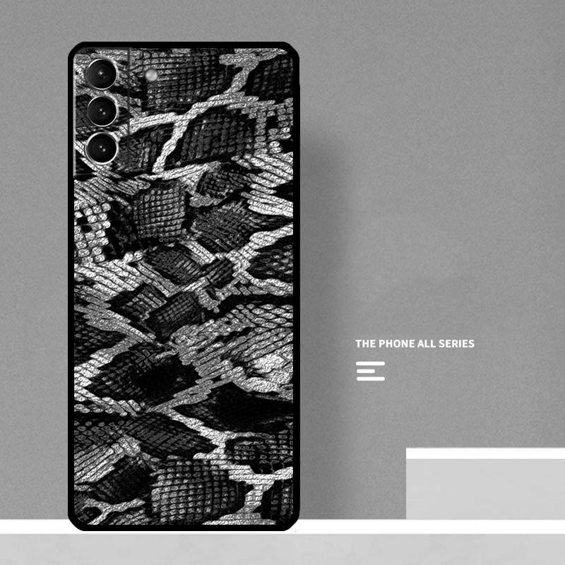 Чехол для телефона с принтом под змеиную кожу Для Samsung Galaxy S26 S23 Ultra S20 S21 S22 S24 S25 Plus S10 S25 FE Чехол Coque