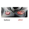 Panel Trim Emergency Light Switch Orange ABS Fit For Benz Smart Fortwo 2015-