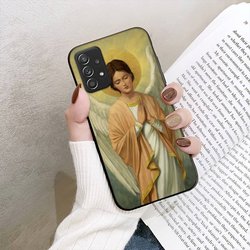Фэнтезийный чехол для телефона с крыльями ангела и девушкой для Samsung Galaxy A02 A12 A21 A22 A32 A41 A42 A51 A71 A72