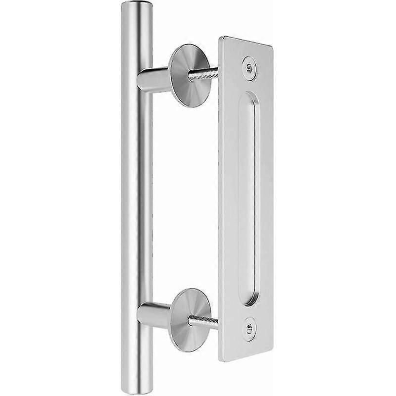 Invisible stainless steel double sided sliding door handle for 12inch wooden sliding door