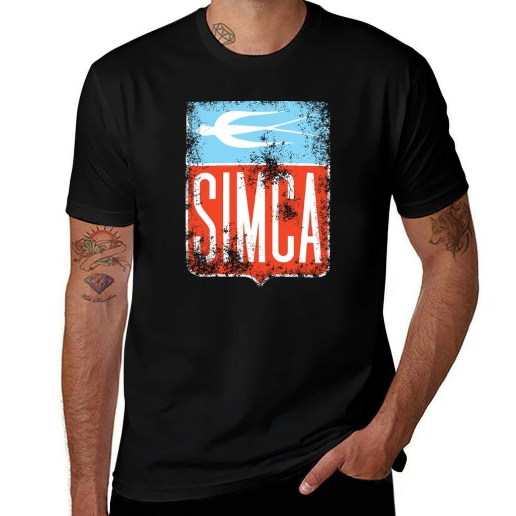 Vintage Simca Old Bird Emblem Tshirt Lightweight Running Tshirt