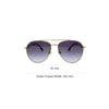 Burberry B. Monogram Exclusive Logo Pattern Series Metal Pilot Sunglasses Women sunglasses Gold Dark-Gray-Gradient B3128-1109-8G