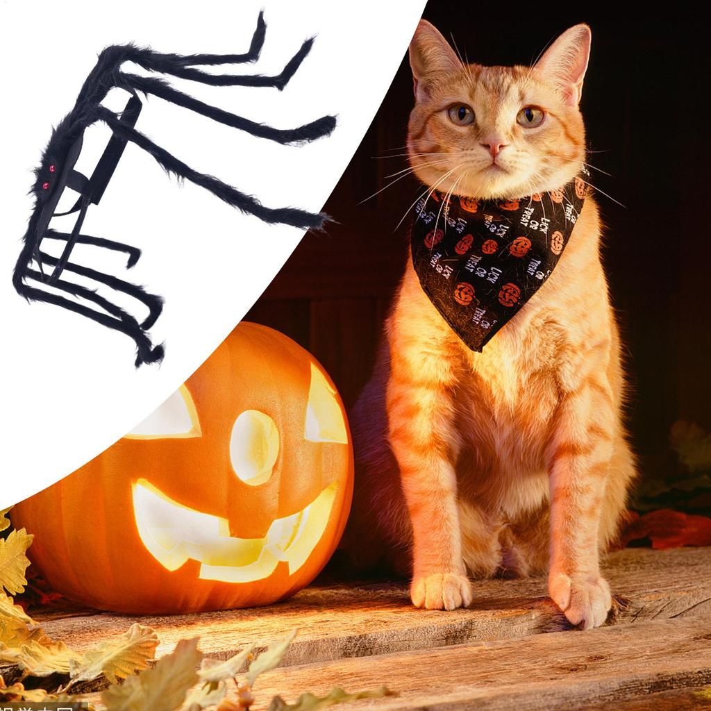 Dog Halloween Costume Puppy Halloween Spider Cosplay Costumes Spooky Pet Cosplay Outfit Dress Up Accessories For Puppy Event