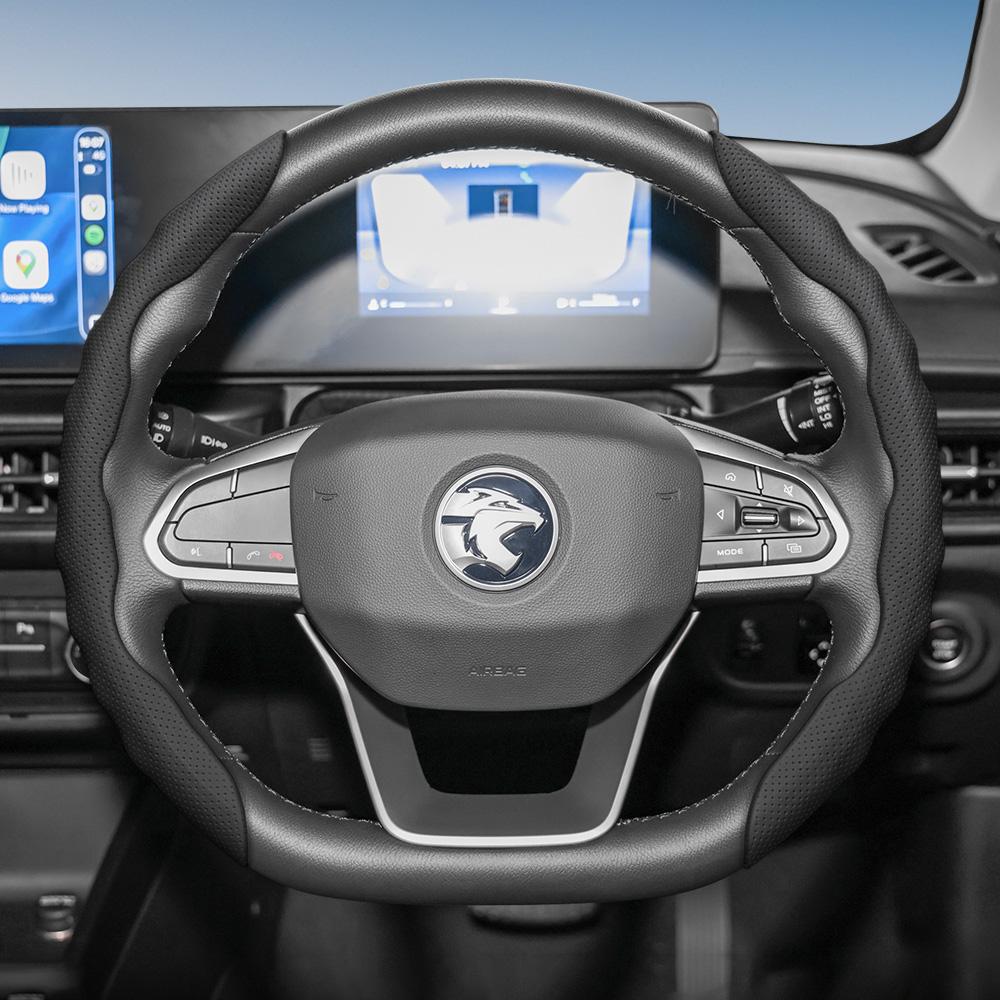 Подходит для чехла на руль Proton, Спортивный дизайн в форме волны, Дышащая кожа, Сегментированный влагопоглощающий защитный чехол на руль,