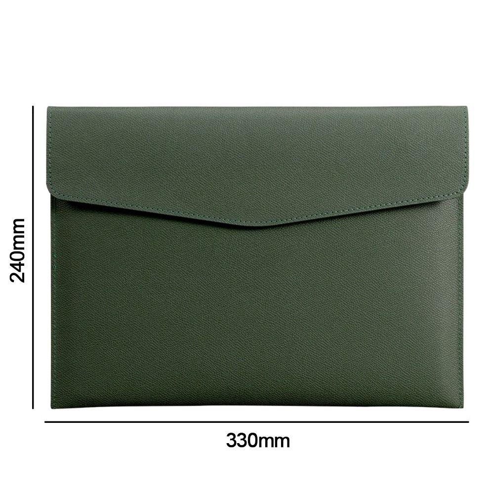 Leather Leather File Folder Large Capacity Briefcase Stationery Dustproof File Bag School Office