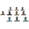 10pcs Colored Hinge Clips Dustproof Rustproof Electroplated Metal Hinge Clips Small Hanging Paper Cl