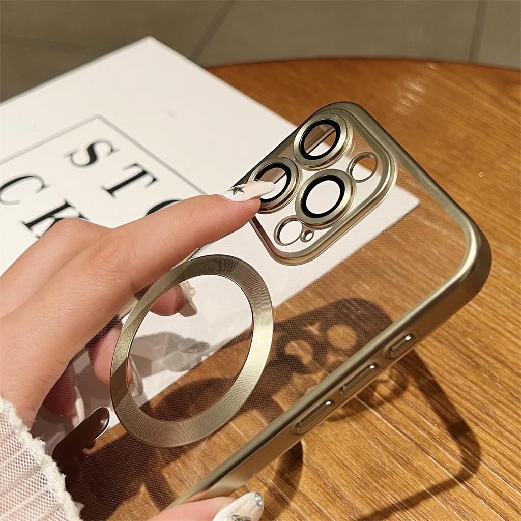 Подходит для чехлов для телефонов IPhone16Pro. Apple 15 Металлик Матовая Оригинальный Цвет 13/14 Гальванизированный Противоударный Чехол