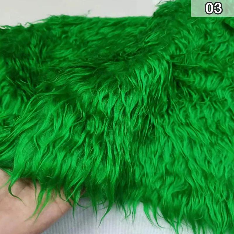Искусственная мягкая плюшевая ткань, длинная искусственная меховая ткань для шитья одежды, украшений, фоновой ткани, ткани для косплея, куклы, игрушки, сделай сам, поделки