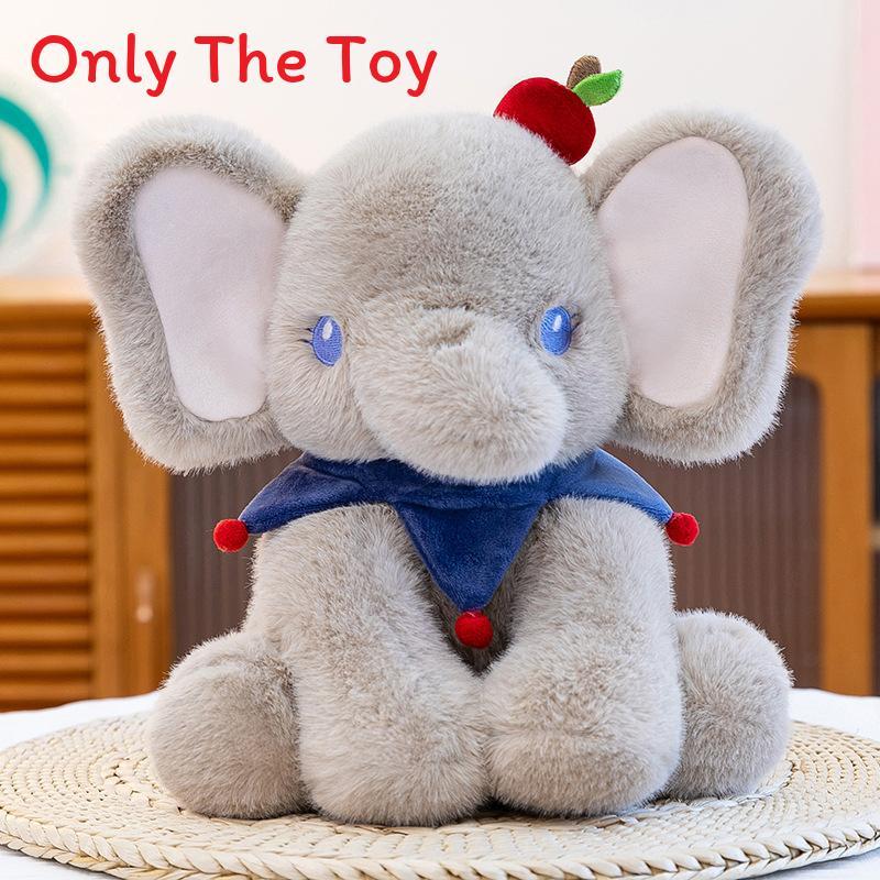 Cute Elephant Plush Toy With Soft Short Pile Fabric For Kids And Babies