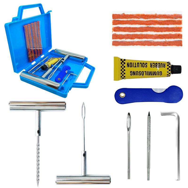 Motorcycle & Car Vacuum Tire Repair Tool Kit