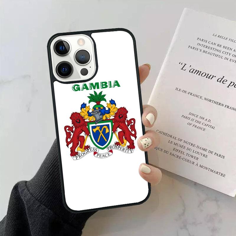 Gambia Flag Phone Case Cover For iPhone 17 Air 15 16 14 Plus 11 12 13 Pro Max Apple max