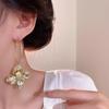 Exquisite High-End Flower Metal Earrings: Trendy, Versatile, Luxury Jewelry for Women