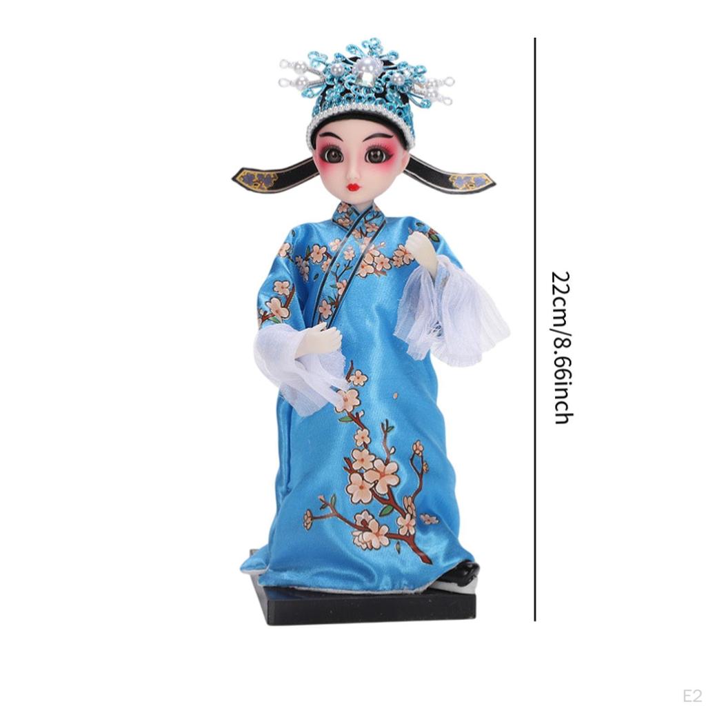 22 см Пекинская опера орнамент китайская кукла статуя креативная легкая скульптура для