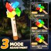 KIMIGO Electric Bubble Machine with Lights, Automatic Bubble Blower Gun Toy for Kids, Birthday Party Wedding Outdoor Play Gift