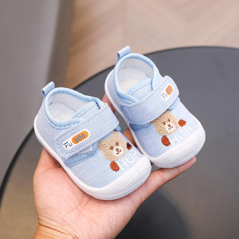 Infant and Toddler Closed-toe Anti-kick Cloth Shoes Breathable Baby Shoes Soft-soled Toddler Shoes