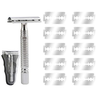Comery Classic Safety Double Blade B0587 02 Бритва + лезвие бритвы 10 шт., 1 набор, корейское лезвие бритвы