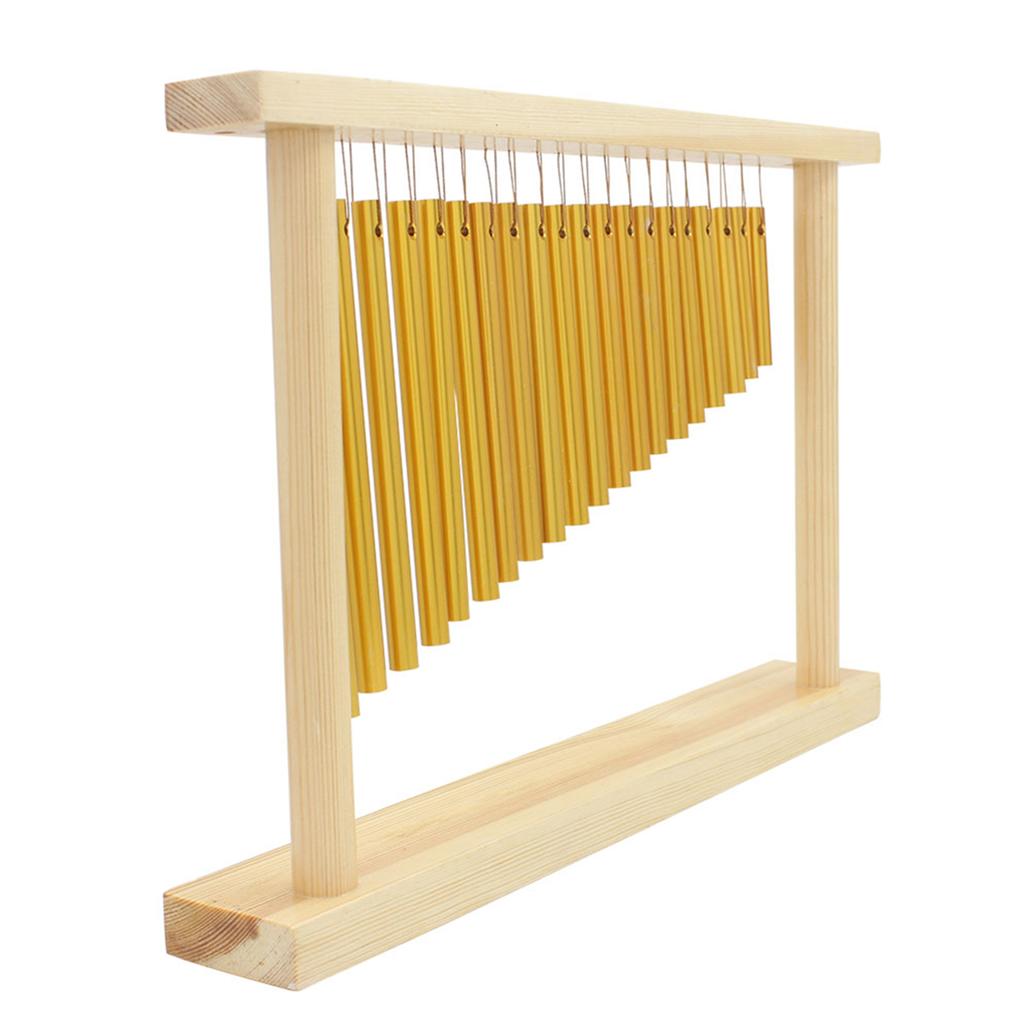 20 баров однорядный музыкальный ударный инструмент колокольчики духовой колокольчик с деревянной подставкой палочка