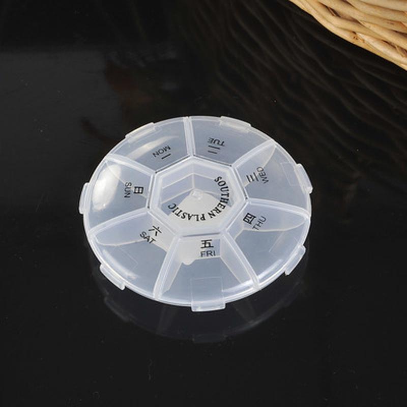 2 шт./лот 7 дней с неделей 7 отделений коробка мини портативный дозатор коробка ювелирные изделия медицина