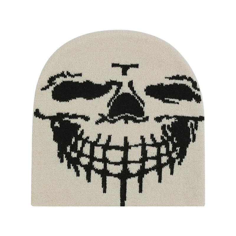 Буквенный принт шапка-бини боннет Y2k повседневная Skullies мода хип-хоп кепка на открытом воздухе