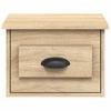 Wall Mounted Nightstands (Set of 2) Sonoma Oak Finish 41.5 x 36 x 28 cm