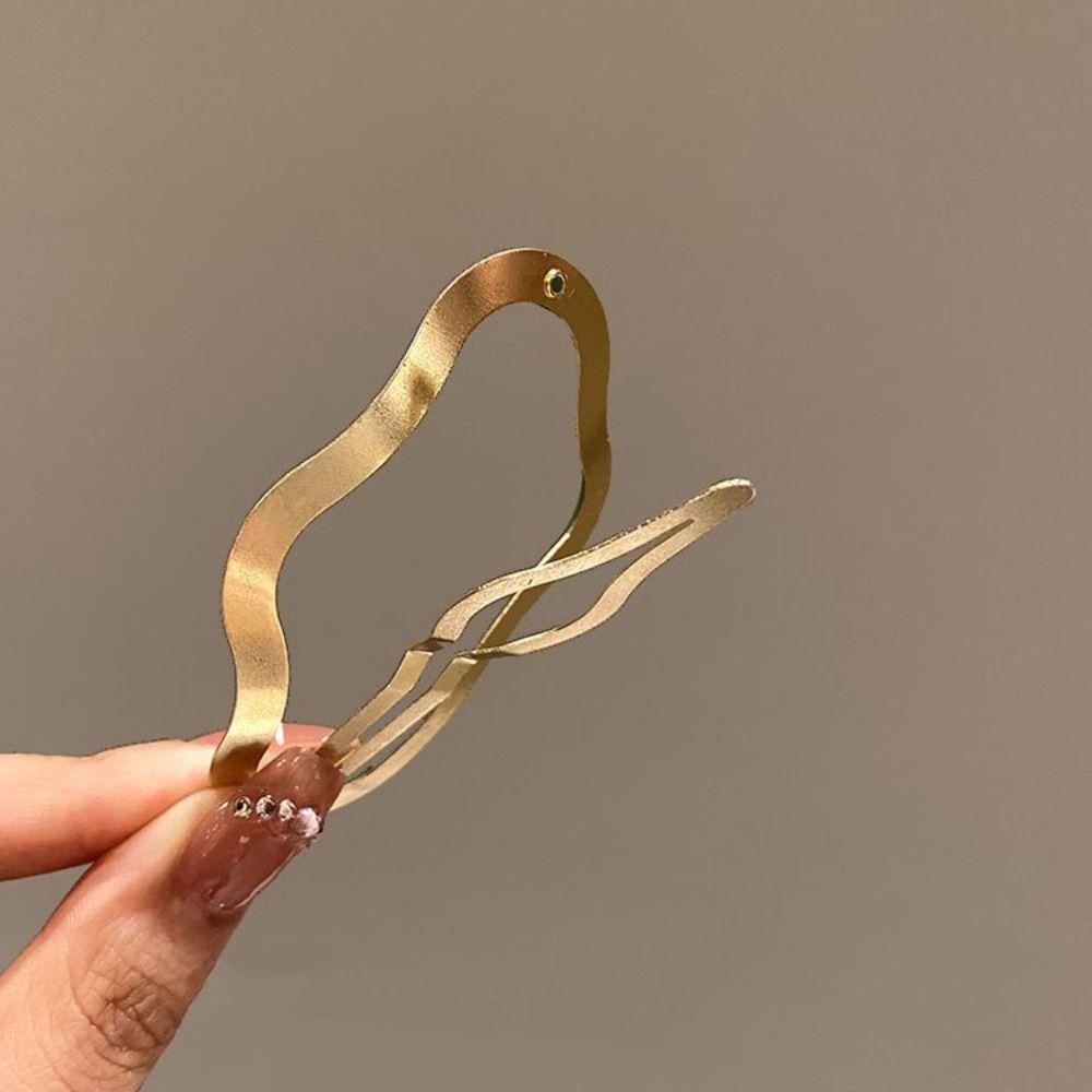 Hollow Cloud Hair Clip Metal Hollow Metal Hairpin Elegant Clouds Bb Clips Party