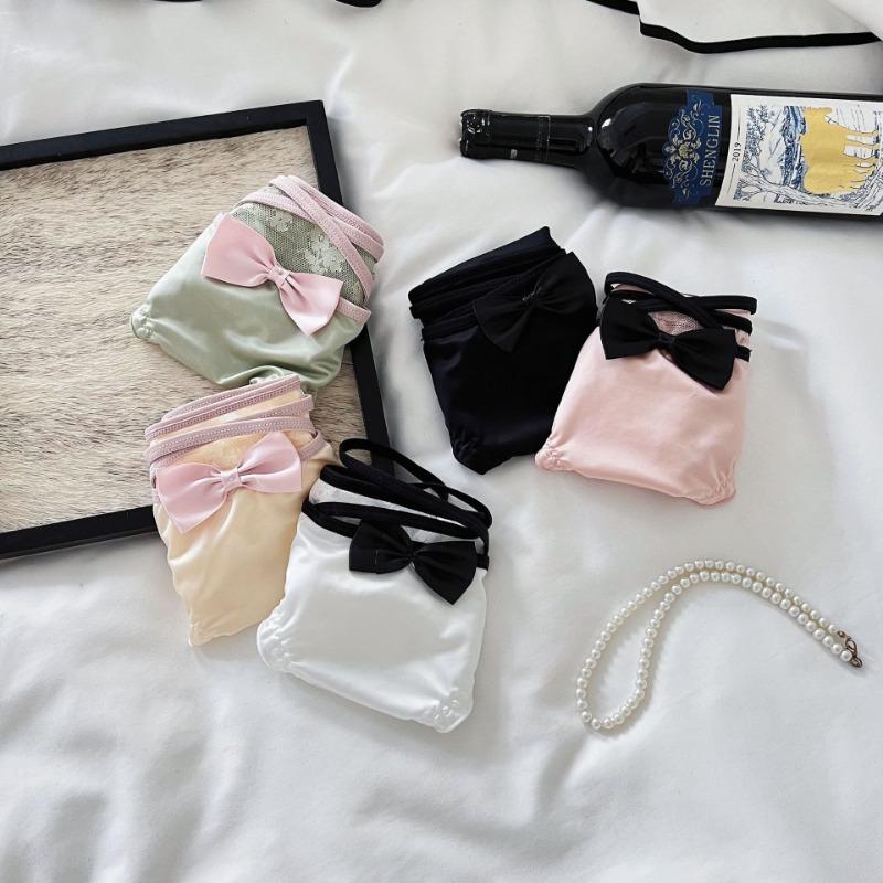 Женские трусики из чистого сексуального кружева из хлопка с дышащей и удобной антибактериальной промежностью, закрывающие ягодицы, сатиновые трусики с низкой посадкой