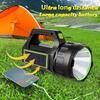 Solar Rechargeable Super Bright Handheld LEDs Spotlight, Multifunctional Camping Lamp Work Lights, 7 Light Modes&IPX4 Waterproof