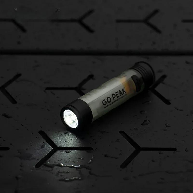 Тактический Мини-фонарик Брелок 5050 LED с Магнитным Задним Колпачком Клипса на Колпачок Портативный EDC для Отключения Электричества Туризма
