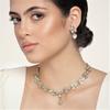 Традиционное золотое колье Kundan со сверкающими листьями