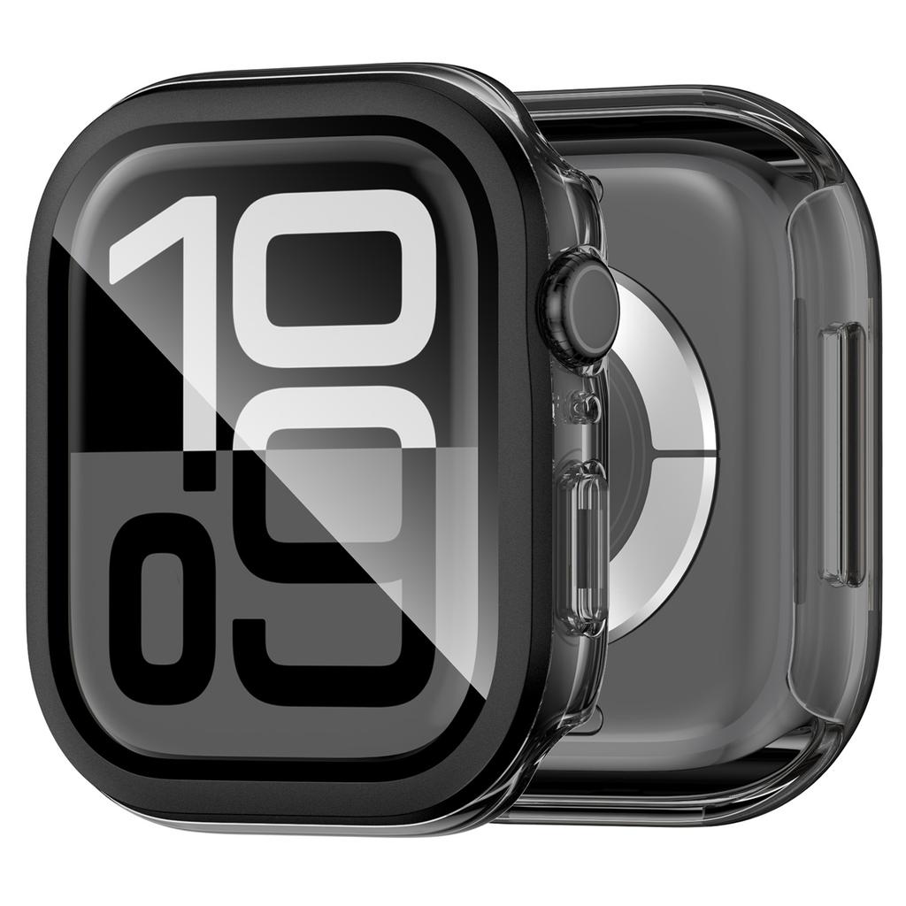 Твердый ПК IML чехол для часов Apple Watch Series 10 46 мм с защитной пленкой для экрана из закаленного стекла