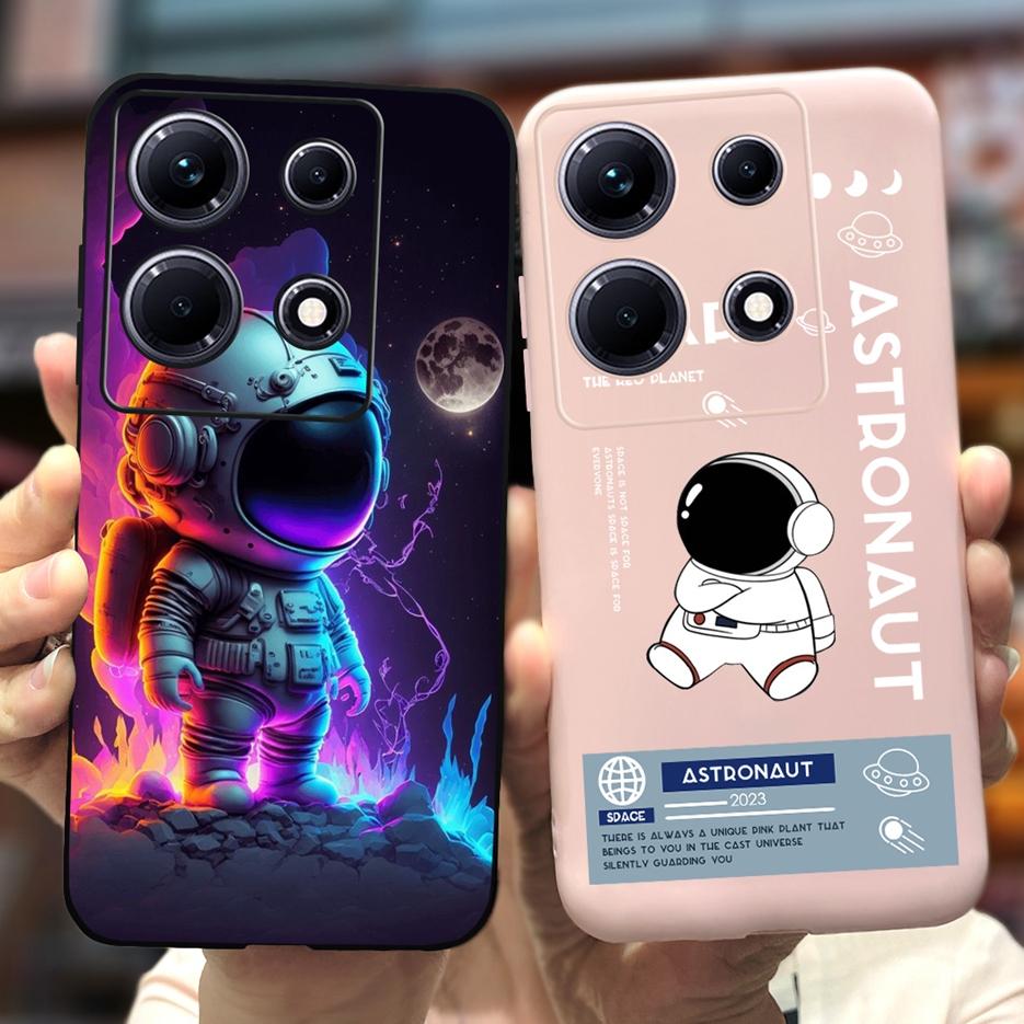 For Infinix Note 30i Case X6716 Cute Astronauts Cartoon Cover Soft Silicone Phone Case For Infinix Note 30 Pro Note30 VIP Bumper