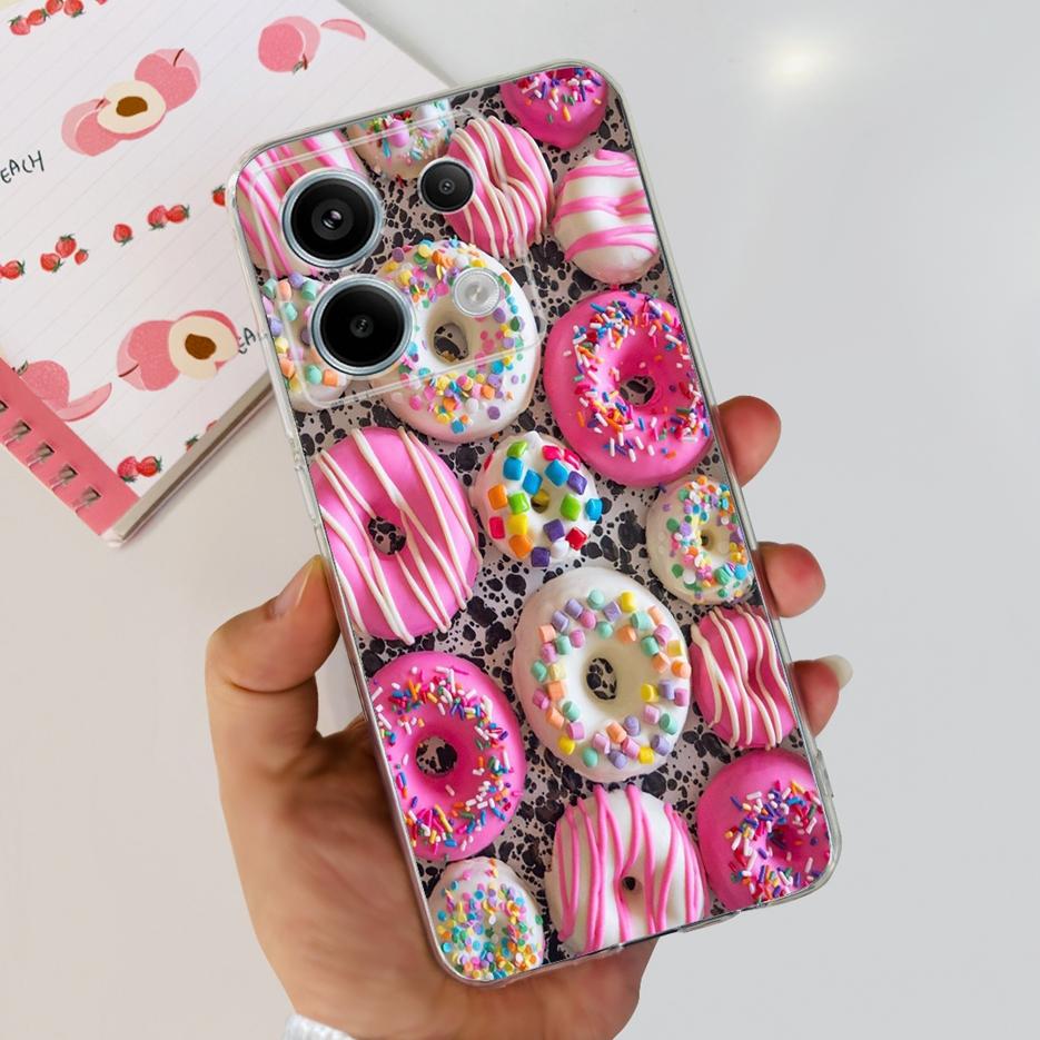 For Xiaomi Poco X6 Pro 5G Case Cute Cat Butterfly Painted Cover Soft Silicone Phone Case For Xiaomi Poco X6 Pro PocoX6 5G Fundas
