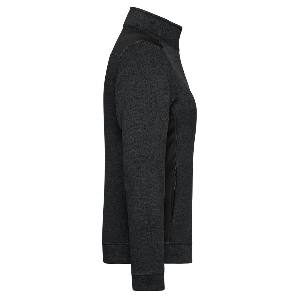 James and Nicholson Womens/Ladies Knitted Work Fleece Jacket