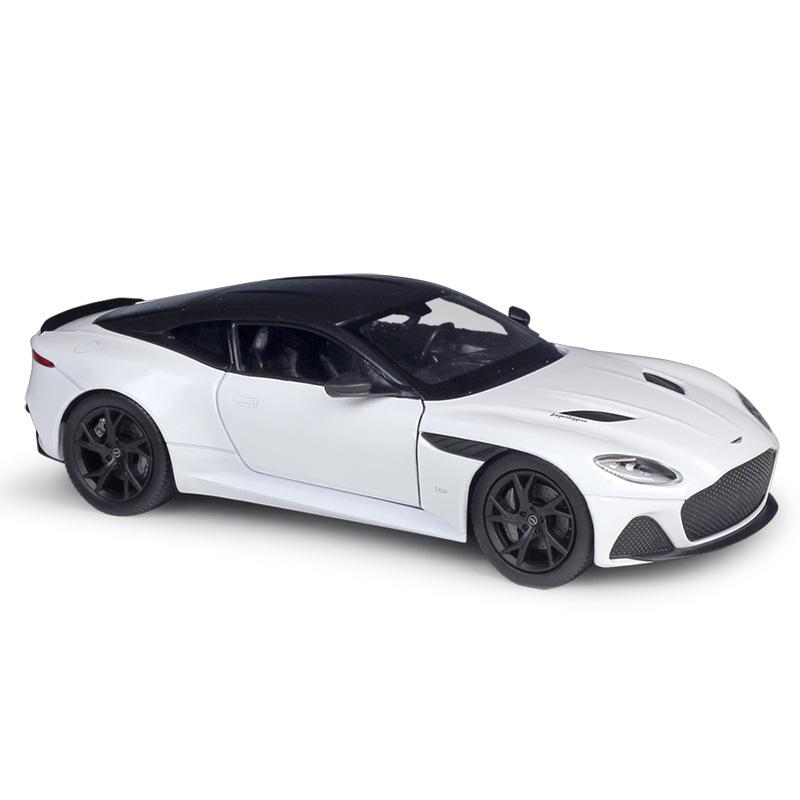 Масштаб 1/24 WELLY Aston Martin DBS Superleggera, модель автомобиля из сплава, литье под давлением, металлические игрушечные транспортные средства, модель автомобиля, коллекция высокой имитации, детские подарки