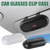 Car Sunglasses Sun Visor Glasses Holder Case Storage Box Decor For Mitsubishi Ralliart Evolution Lancer EX Outlander ASX Eclipse