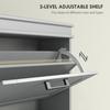 Three-Drawer Minimalistic Shoe Cabinet - Grey