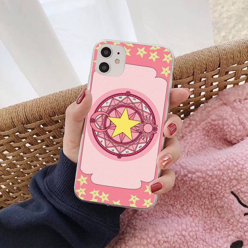 Чехол для телефона Cardcaptor Sakura Magic Wand Moon для iPhone 13 8 7 6S Plus X 5S SE 2020 XR 11 12 mini pro XS MAX