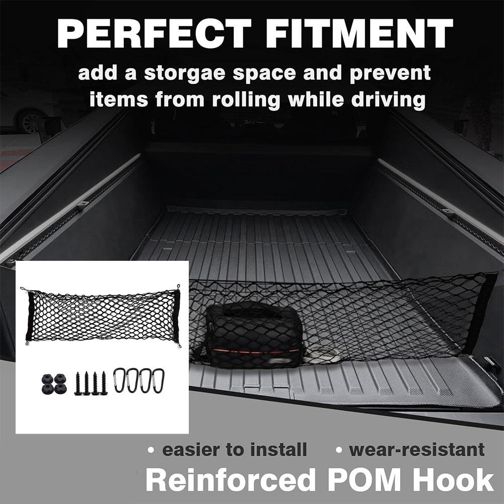 Багажник автомобиля грузовика двухслойная сетка для хранения конвертного типа грузовая сетка прочный крюк растягивающаяся грузовая сетка для Tesla Cybertruck 202 P7M6