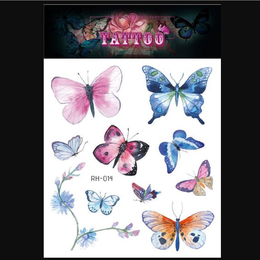 Новая водонепроницаемая 3d татуировка бабочки с макияжем, милые татуировки, модные татуировки, наклейки