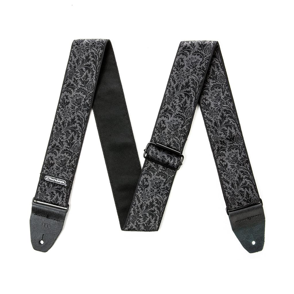 Jim Dunlop Jacquard Strap Black Thistle Jacquard Guitar Strap Thistle [Jim Dunlop] D67-14
