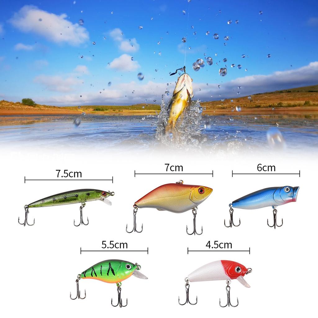 Fishing Lure Kit 88pcs Tackle Box With Tackle Included Fishing Bait with Fishing Gear Crankbait