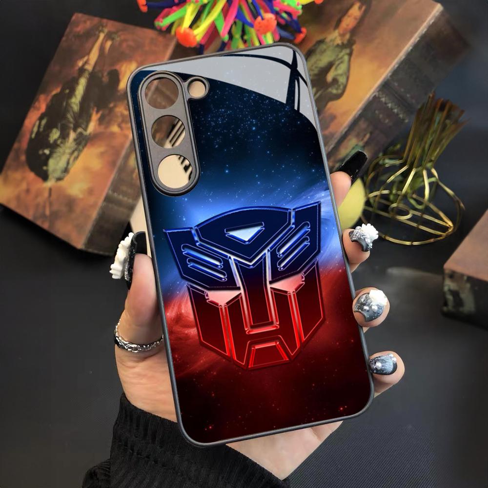Transformers Phone Case for Samsung Galaxy S24 S23 S22 S21 S20 A24 A34 A54 A53 Note20 M54 Fe Ultra Plus Glass
