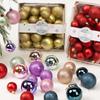 44pcs 3/4/5cm Christmas Balls Christmas Tree Ornaments Ball Xmas Hanging Tree Pendants Home Party Christmas Tree Decor New Year